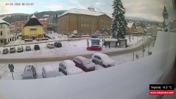 Střed obce Rokytnice nad Jizerou