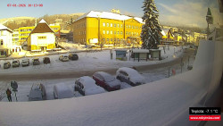 Střed obce Rokytnice nad Jizerou