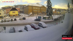 Střed obce Rokytnice nad Jizerou