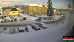 Střed obce Rokytnice nad Jizerou