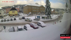 Střed obce Rokytnice nad Jizerou