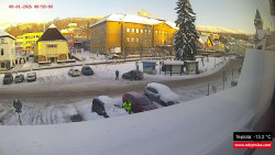 Střed obce Rokytnice nad Jizerou