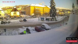 Střed obce Rokytnice nad Jizerou