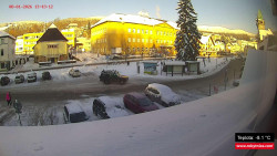 Střed obce Rokytnice nad Jizerou