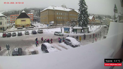 Střed obce Rokytnice nad Jizerou