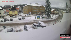 Střed obce Rokytnice nad Jizerou