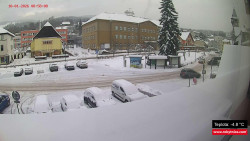 Střed obce Rokytnice nad Jizerou