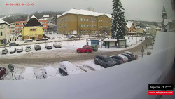 Střed obce Rokytnice nad Jizerou