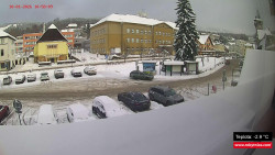 Střed obce Rokytnice nad Jizerou