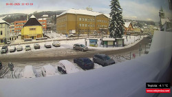 Střed obce Rokytnice nad Jizerou