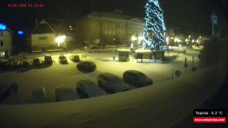 Střed obce Rokytnice nad Jizerou