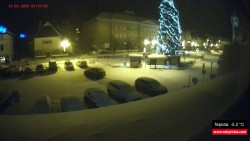 Střed obce Rokytnice nad Jizerou