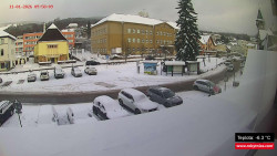 Střed obce Rokytnice nad Jizerou