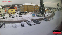 Střed obce Rokytnice nad Jizerou