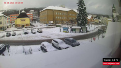 Střed obce Rokytnice nad Jizerou