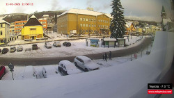 Střed obce Rokytnice nad Jizerou