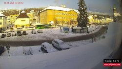 Střed obce Rokytnice nad Jizerou