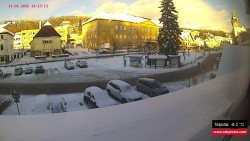 Střed obce Rokytnice nad Jizerou