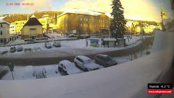 Střed obce Rokytnice nad Jizerou