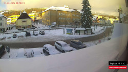 Střed obce Rokytnice nad Jizerou