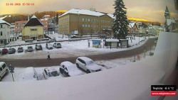 Střed obce Rokytnice nad Jizerou