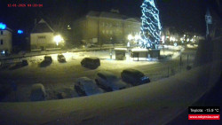 Střed obce Rokytnice nad Jizerou