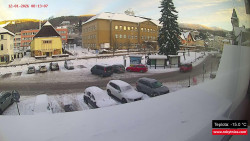 Střed obce Rokytnice nad Jizerou