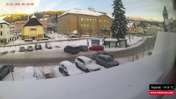 Střed obce Rokytnice nad Jizerou