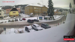 Střed obce Rokytnice nad Jizerou