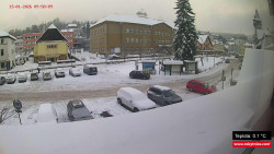 Střed obce Rokytnice nad Jizerou