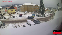 Střed obce Rokytnice nad Jizerou