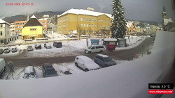 Střed obce Rokytnice nad Jizerou