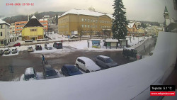 Střed obce Rokytnice nad Jizerou