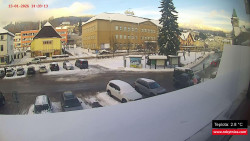 Střed obce Rokytnice nad Jizerou