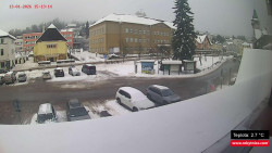 Střed obce Rokytnice nad Jizerou