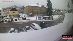 Střed obce Rokytnice nad Jizerou