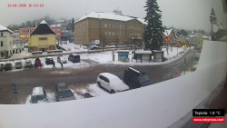 Střed obce Rokytnice nad Jizerou