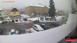 Střed obce Rokytnice nad Jizerou