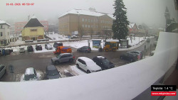 Střed obce Rokytnice nad Jizerou