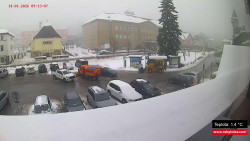 Střed obce Rokytnice nad Jizerou