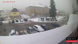 Střed obce Rokytnice nad Jizerou