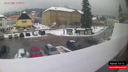 Střed obce Rokytnice nad Jizerou