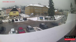 Střed obce Rokytnice nad Jizerou