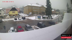 Střed obce Rokytnice nad Jizerou