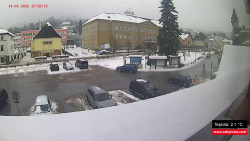 Střed obce Rokytnice nad Jizerou