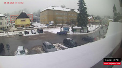 Střed obce Rokytnice nad Jizerou