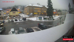 Střed obce Rokytnice nad Jizerou