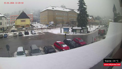 Střed obce Rokytnice nad Jizerou