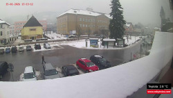 Střed obce Rokytnice nad Jizerou