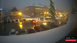 Střed obce Rokytnice nad Jizerou